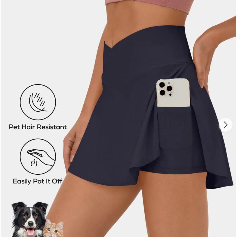 MOVING, MUST GO⚡️Halara NWT Patitoff™ Flow Crossover Pocket Skirt